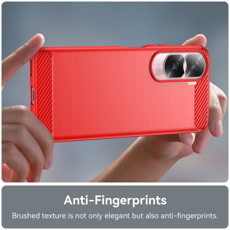 For Honor 90 Brushed Texture Carbon Fiber TPU Phone Case