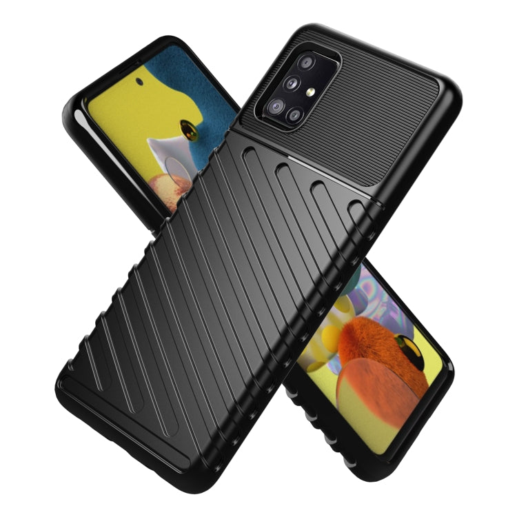 For Samsung Galaxy A51 5G Thunderbolt Shockproof TPU Protective Soft Case(Green)
