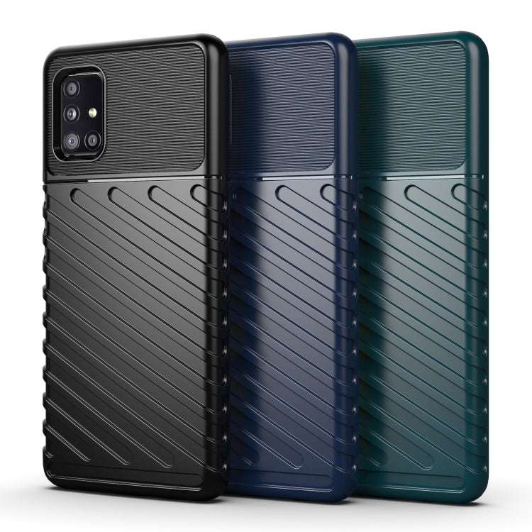 For Samsung Galaxy A51 5G Thunderbolt Shockproof TPU Protective Soft Case(Green)