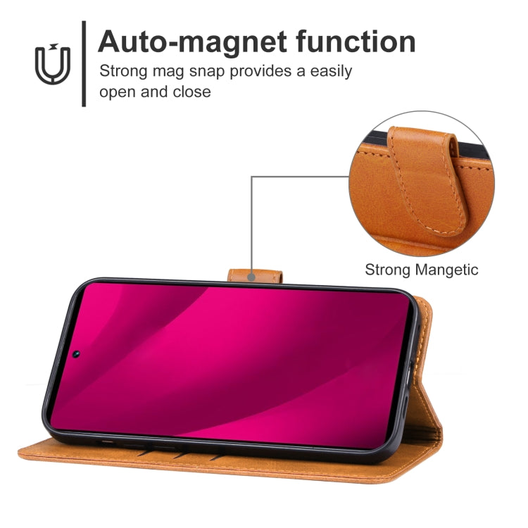 For T-Mobile Revvl 7 Pro 5G Leather Phone Case