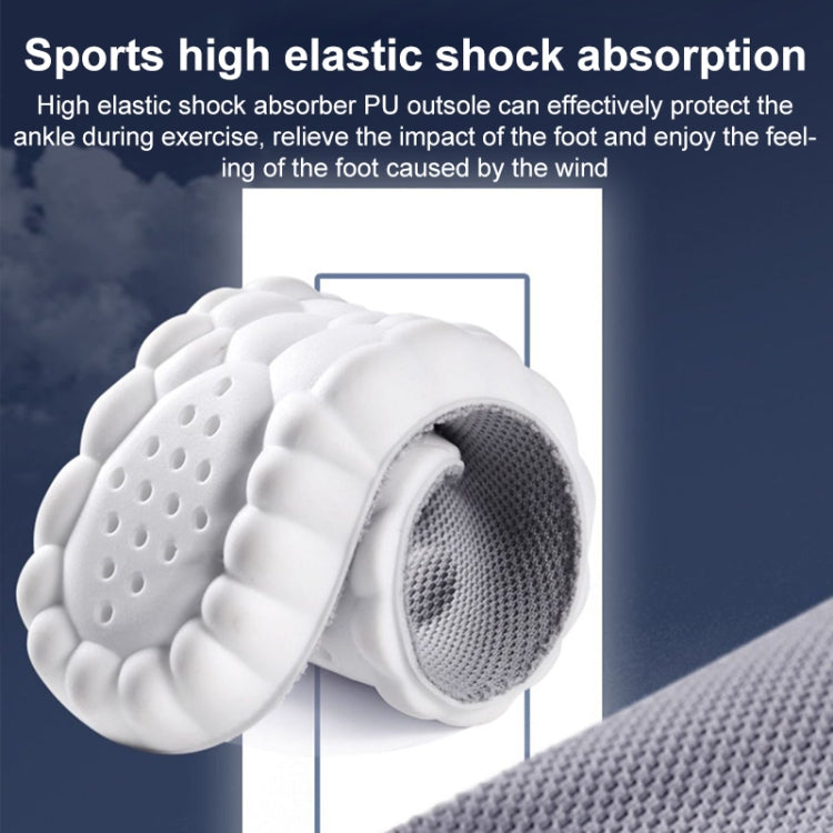 4D Latex High Elastic Shock-absorbing Antibacterial and Deodorant Insole, Random Color Delivery