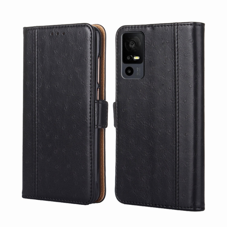 For TCL 40 XE 5G / 40X 5G T601D Ostrich Texture Horizontal Flip Leather Phone Case