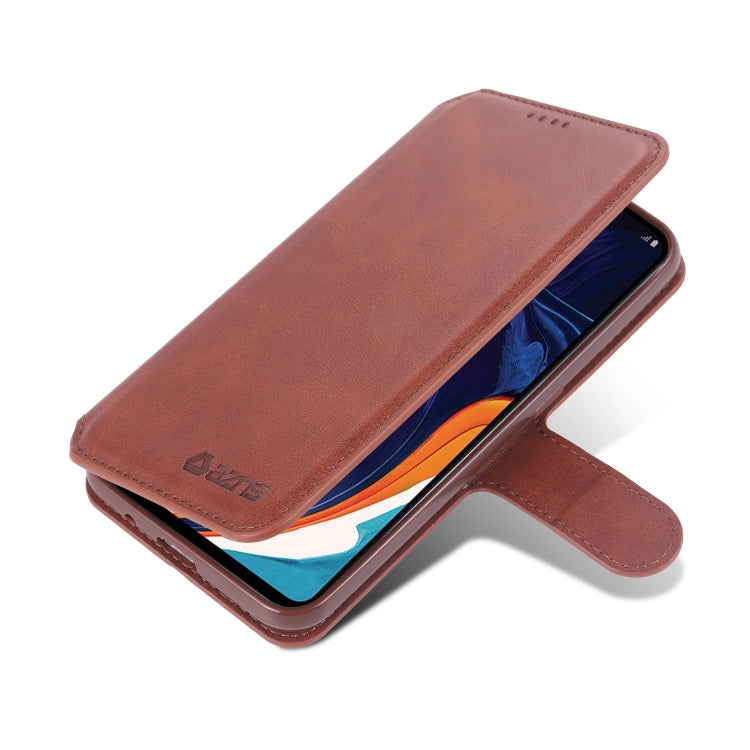 For Samsung Galaxy A01 AZNS Calf Texture Horizontal Flip Leather Case, with Holder & Card Slots & Wallet & Photo Frame