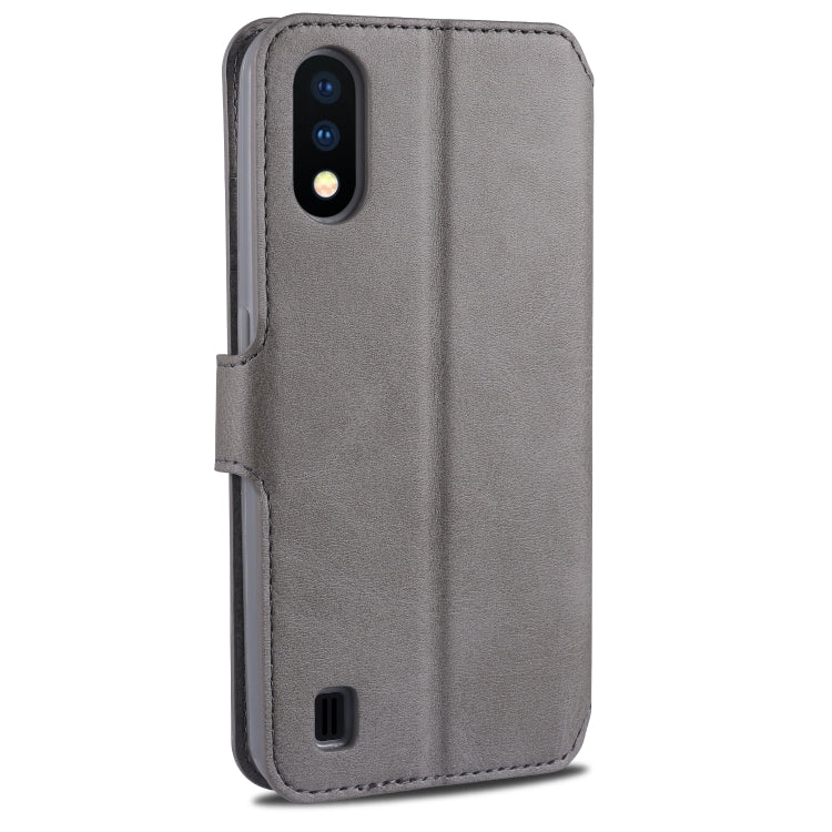 For Samsung Galaxy A01 AZNS Calf Texture Horizontal Flip Leather Case, with Holder & Card Slots & Wallet & Photo Frame