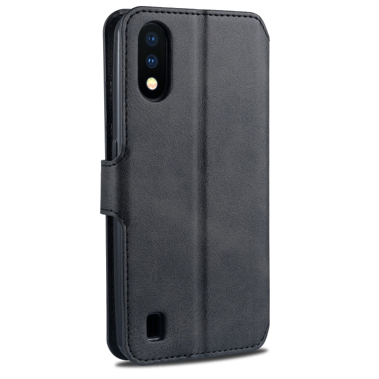 For Samsung Galaxy A01 AZNS Calf Texture Horizontal Flip Leather Case, with Holder & Card Slots & Wallet & Photo Frame
