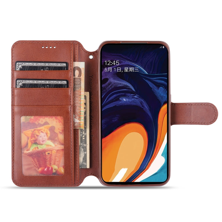 For Samsung Galaxy A01 AZNS Calf Texture Horizontal Flip Leather Case, with Holder & Card Slots & Wallet & Photo Frame