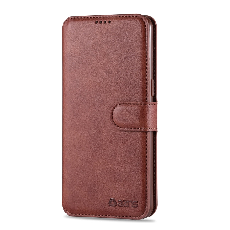 For Samsung Galaxy A10s AZNS Calf Texture Horizontal Flip Leather Case, with Holder & Card Slots & Wallet & Photo Frame