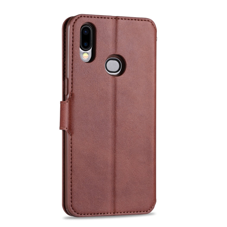 For Samsung Galaxy A10s AZNS Calf Texture Horizontal Flip Leather Case, with Holder & Card Slots & Wallet & Photo Frame
