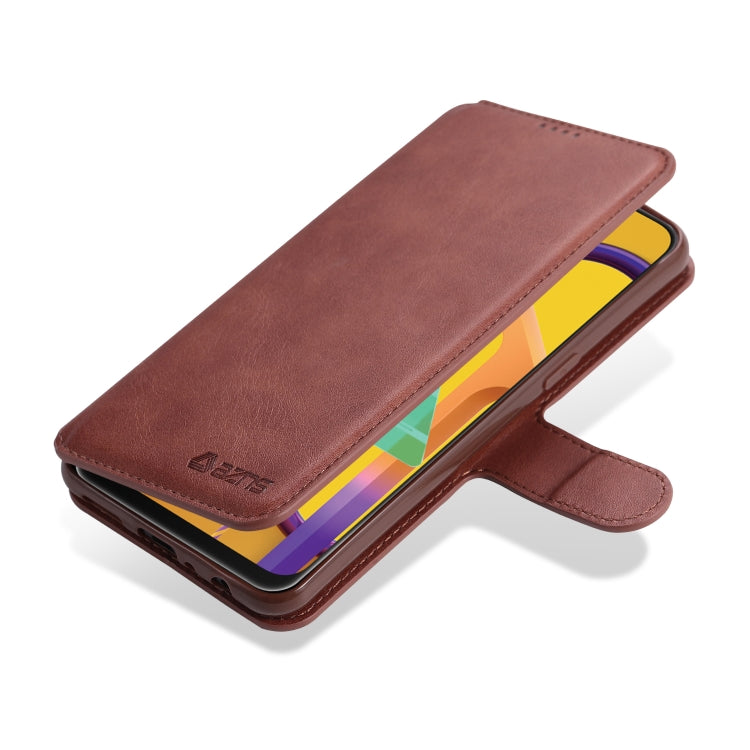 For Samsung Galaxy A10s AZNS Calf Texture Horizontal Flip Leather Case, with Holder & Card Slots & Wallet & Photo Frame