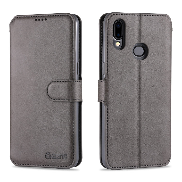 For Samsung Galaxy A10s AZNS Calf Texture Horizontal Flip Leather Case, with Holder & Card Slots & Wallet & Photo Frame