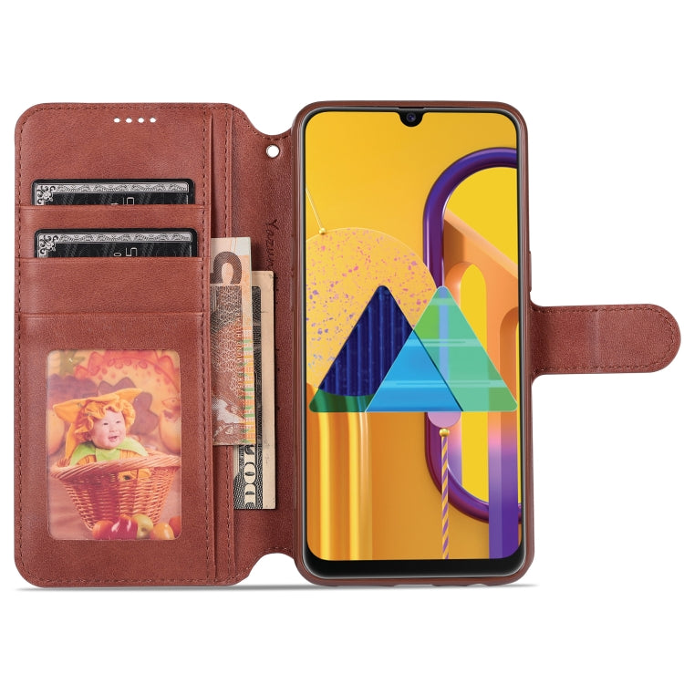 For Samsung Galaxy A10s AZNS Calf Texture Horizontal Flip Leather Case, with Holder & Card Slots & Wallet & Photo Frame