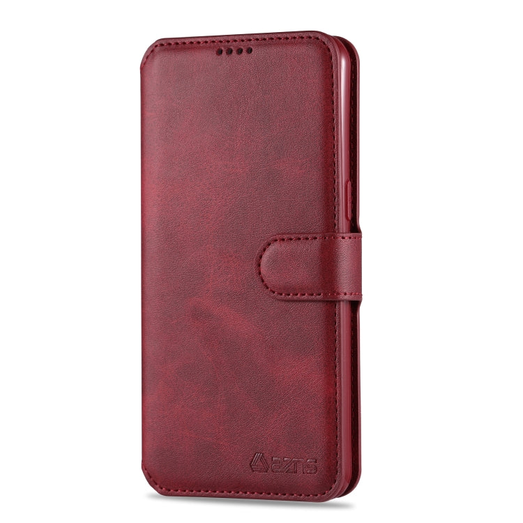 For Samsung Galaxy A10s AZNS Calf Texture Horizontal Flip Leather Case, with Holder & Card Slots & Wallet & Photo Frame