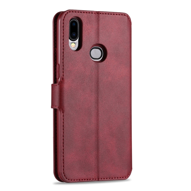 For Samsung Galaxy A10s AZNS Calf Texture Horizontal Flip Leather Case, with Holder & Card Slots & Wallet & Photo Frame