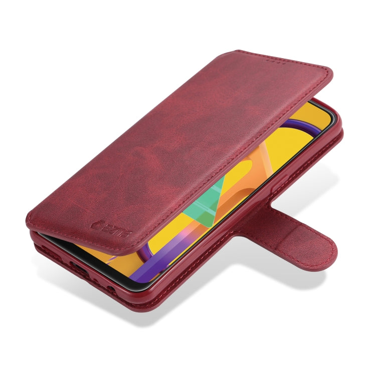 For Samsung Galaxy A10s AZNS Calf Texture Horizontal Flip Leather Case, with Holder & Card Slots & Wallet & Photo Frame