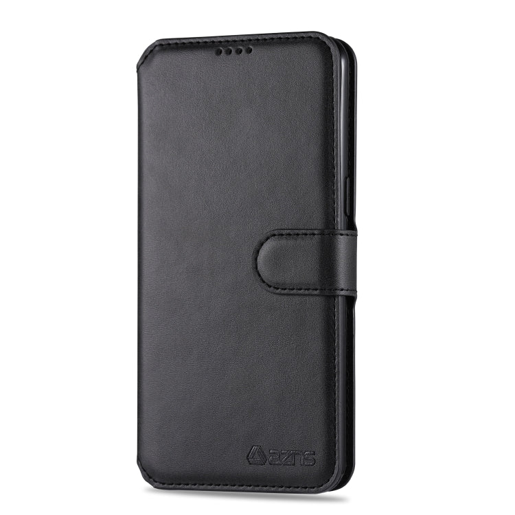 For Samsung Galaxy A20s AZNS Calf Texture Horizontal Flip Leather Case, with Holder & Card Slots & Wallet & Photo Frame