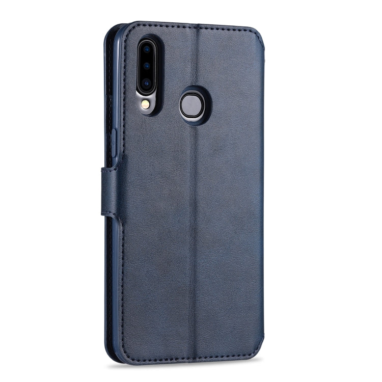 For Samsung Galaxy A20s AZNS Calf Texture Horizontal Flip Leather Case, with Holder & Card Slots & Wallet & Photo Frame