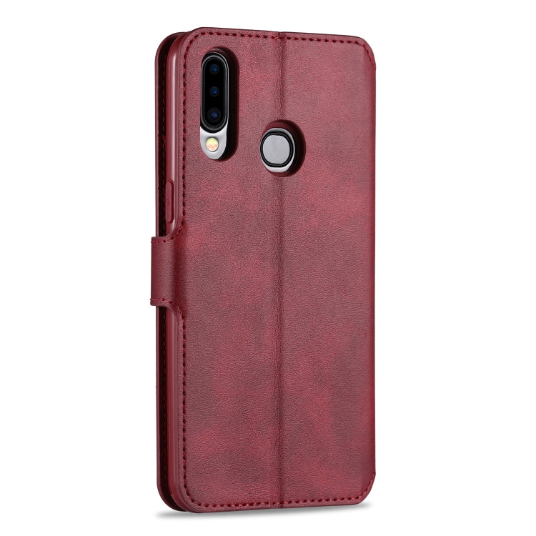 For Samsung Galaxy A20s AZNS Calf Texture Horizontal Flip Leather Case, with Holder & Card Slots & Wallet & Photo Frame
