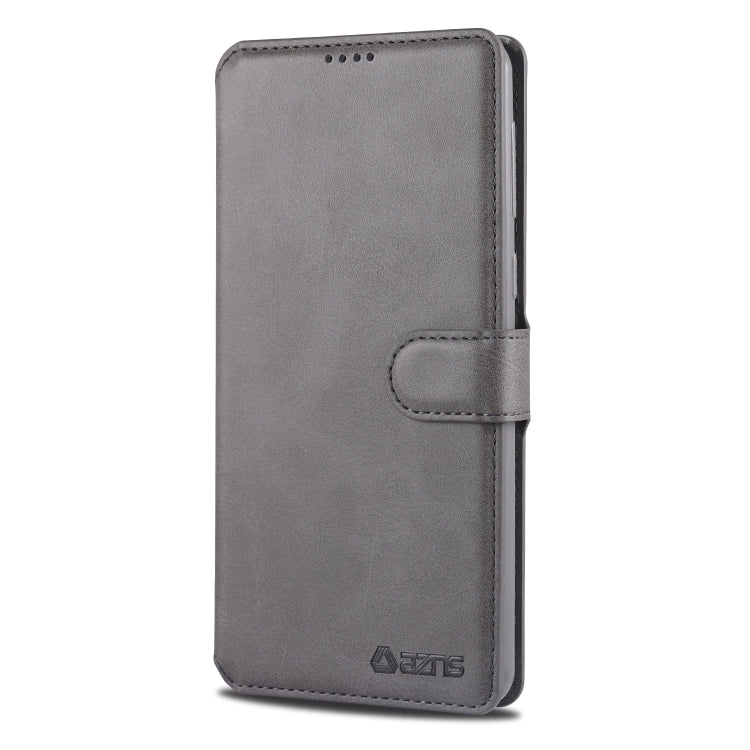For Samsung Galaxy A21 AZNS Calf Texture Horizontal Flip Leather Case, with Holder & Card Slots & Wallet & Photo Frame