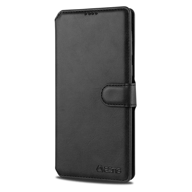 For Samsung Galaxy A21 AZNS Calf Texture Horizontal Flip Leather Case, with Holder & Card Slots & Wallet & Photo Frame