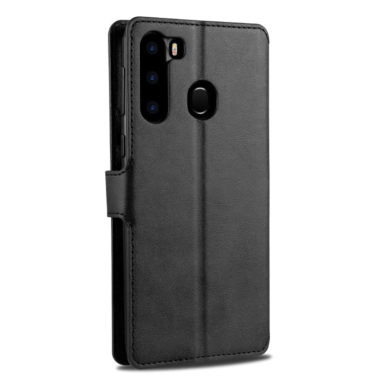 For Samsung Galaxy A21 AZNS Calf Texture Horizontal Flip Leather Case, with Holder & Card Slots & Wallet & Photo Frame