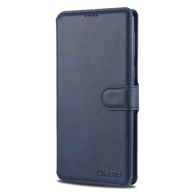 For Samsung Galaxy A21 AZNS Calf Texture Horizontal Flip Leather Case, with Holder & Card Slots & Wallet & Photo Frame