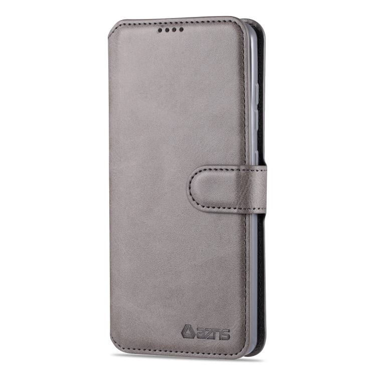 For Samsung Galaxy A51 AZNS Calf Texture Horizontal Flip Leather Case, with Holder & Card Slots & Wallet & Photo Frame