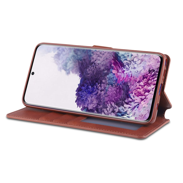 For Samsung Galaxy A81 / Note 10 Lite AZNS Calf Texture Horizontal Flip Leather Case, with Holder & Card Slots & Wallet & Photo Frame