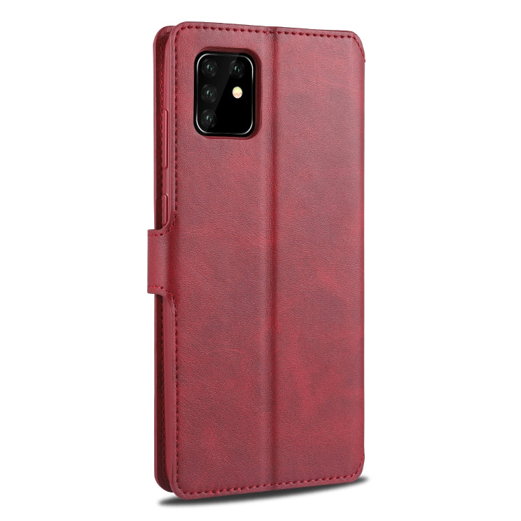 For Samsung Galaxy A81 / Note 10 Lite AZNS Calf Texture Horizontal Flip Leather Case, with Holder & Card Slots & Wallet & Photo Frame