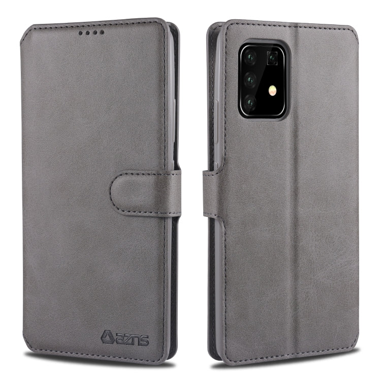 For Samsung Galaxy A91 / S10 Lite AZNS Calf Texture Horizontal Flip Leather Case, with Holder & Card Slots & Wallet & Photo Frame