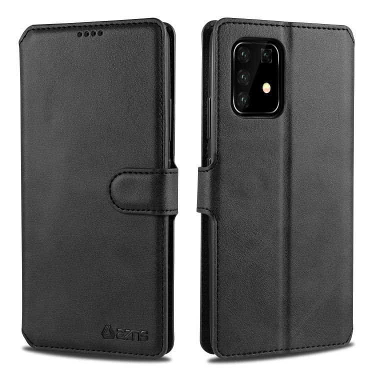 For Samsung Galaxy A91 / S10 Lite AZNS Calf Texture Horizontal Flip Leather Case, with Holder & Card Slots & Wallet & Photo Frame