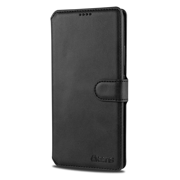 For Samsung Galaxy A91 / S10 Lite AZNS Calf Texture Horizontal Flip Leather Case, with Holder & Card Slots & Wallet & Photo Frame