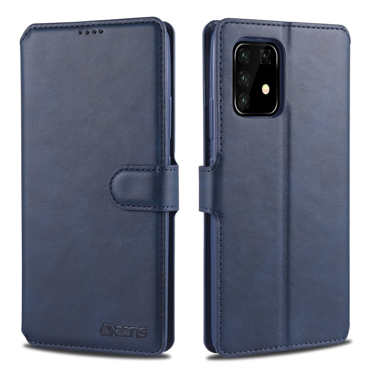 For Samsung Galaxy A91 / S10 Lite AZNS Calf Texture Horizontal Flip Leather Case, with Holder & Card Slots & Wallet & Photo Frame