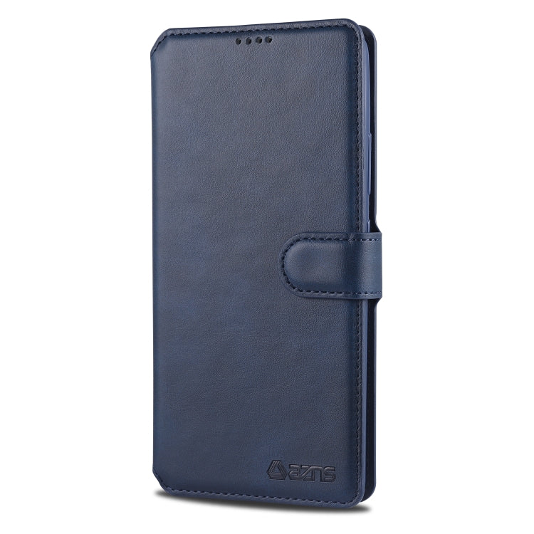 For Samsung Galaxy A91 / S10 Lite AZNS Calf Texture Horizontal Flip Leather Case, with Holder & Card Slots & Wallet & Photo Frame