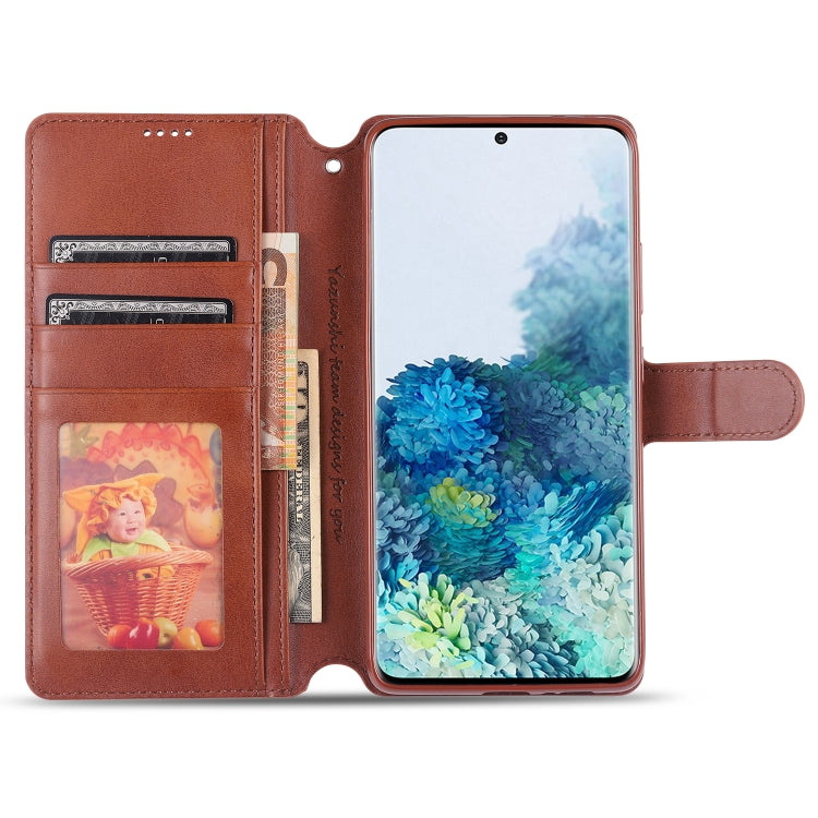 For Samsung Galaxy A91 / S10 Lite AZNS Calf Texture Horizontal Flip Leather Case, with Holder & Card Slots & Wallet & Photo Frame