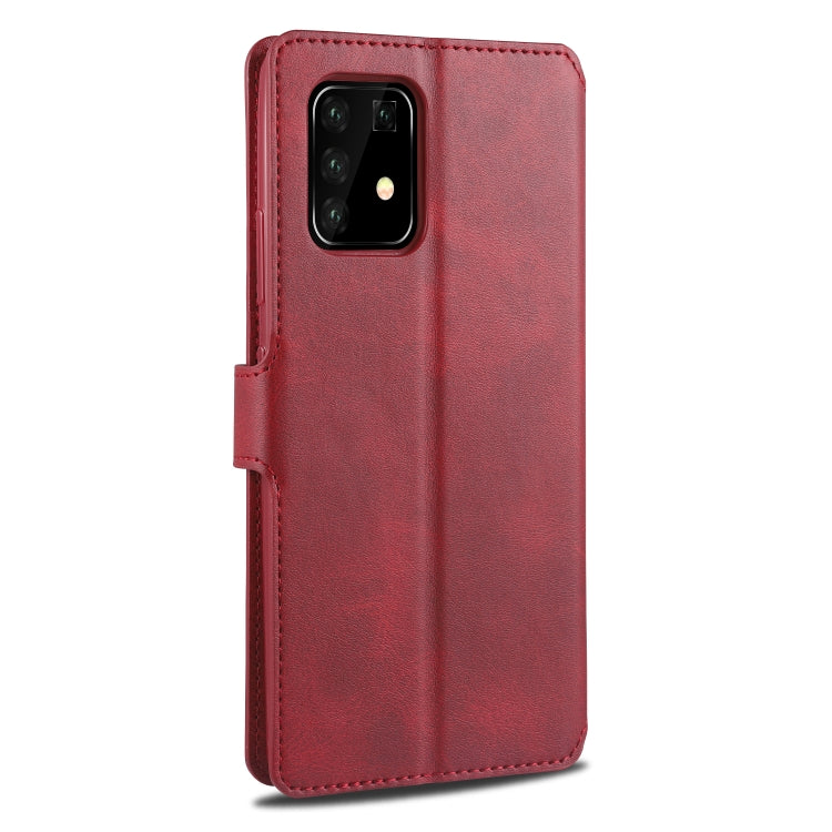 For Samsung Galaxy A91 / S10 Lite AZNS Calf Texture Horizontal Flip Leather Case, with Holder & Card Slots & Wallet & Photo Frame