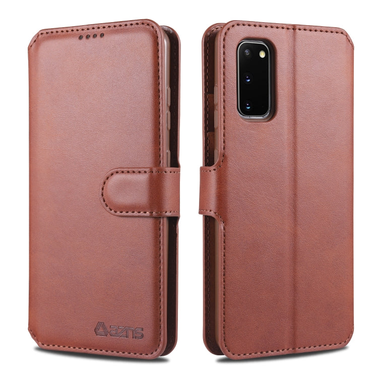 For Samsung Galaxy S20 AZNS Calf Texture Horizontal Flip Leather Case, with Holder & Card Slots & Wallet & Photo Frame