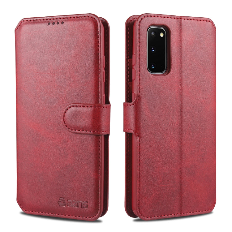For Samsung Galaxy S20 AZNS Calf Texture Horizontal Flip Leather Case, with Holder & Card Slots & Wallet & Photo Frame