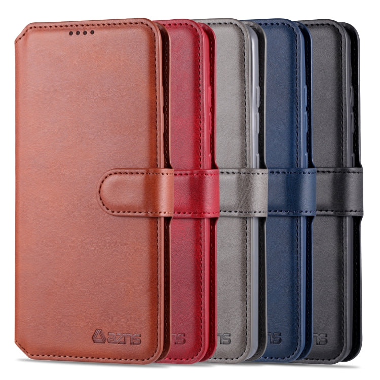For Samsung Galaxy S20 Plus AZNS Calf Texture Horizontal Flip Leather Case, with Holder & Card Slots & Wallet & Photo Frame