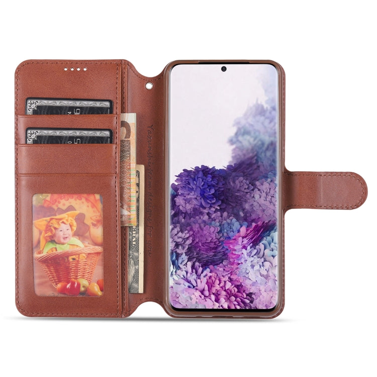 For Samsung Galaxy S20 Plus AZNS Calf Texture Horizontal Flip Leather Case, with Holder & Card Slots & Wallet & Photo Frame