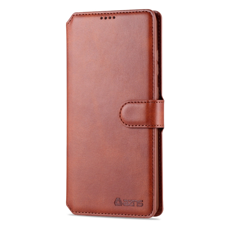 For Samsung Galaxy S20 Ultra AZNS Calf Texture Horizontal Flip Leather Case, with Holder & Card Slots & Wallet & Photo Frame