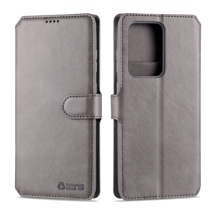 For Samsung Galaxy S20 Ultra AZNS Calf Texture Horizontal Flip Leather Case, with Holder & Card Slots & Wallet & Photo Frame