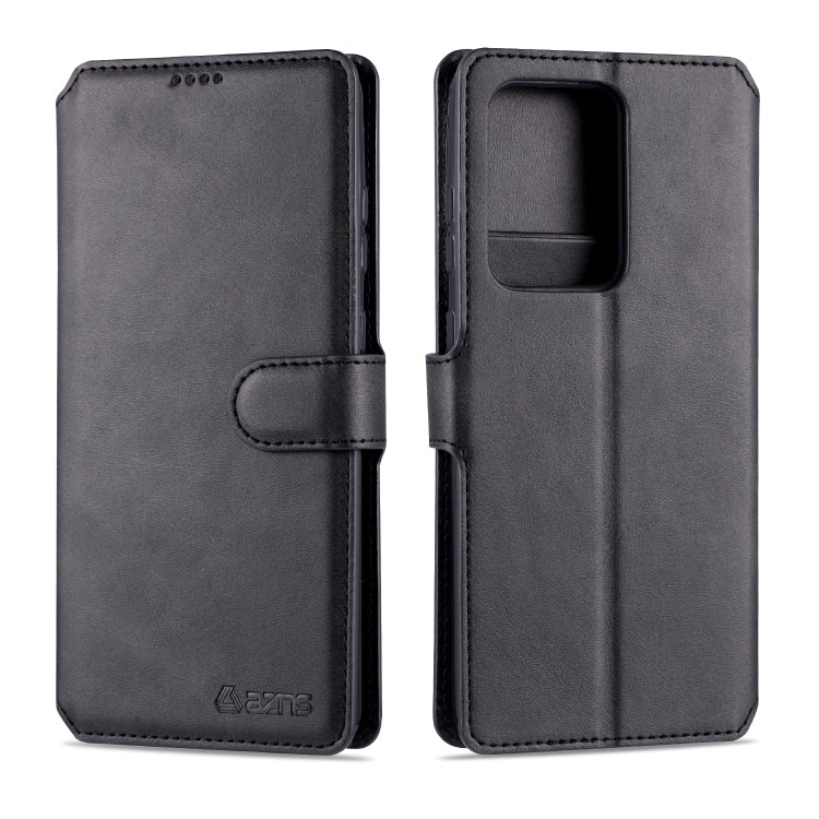 For Samsung Galaxy S20 Ultra AZNS Calf Texture Horizontal Flip Leather Case, with Holder & Card Slots & Wallet & Photo Frame