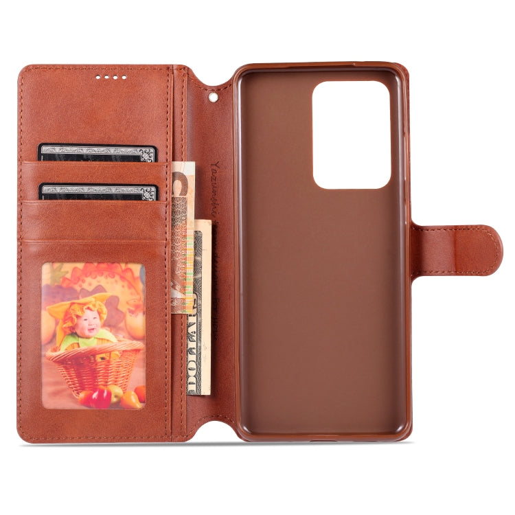 For Samsung Galaxy S20 Ultra AZNS Calf Texture Horizontal Flip Leather Case, with Holder & Card Slots & Wallet & Photo Frame