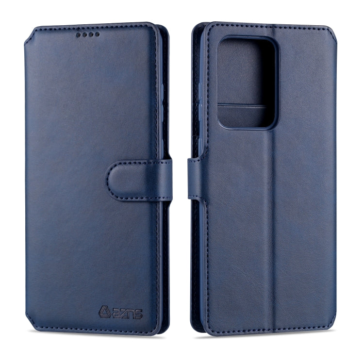 For Samsung Galaxy S20 Ultra AZNS Calf Texture Horizontal Flip Leather Case, with Holder & Card Slots & Wallet & Photo Frame