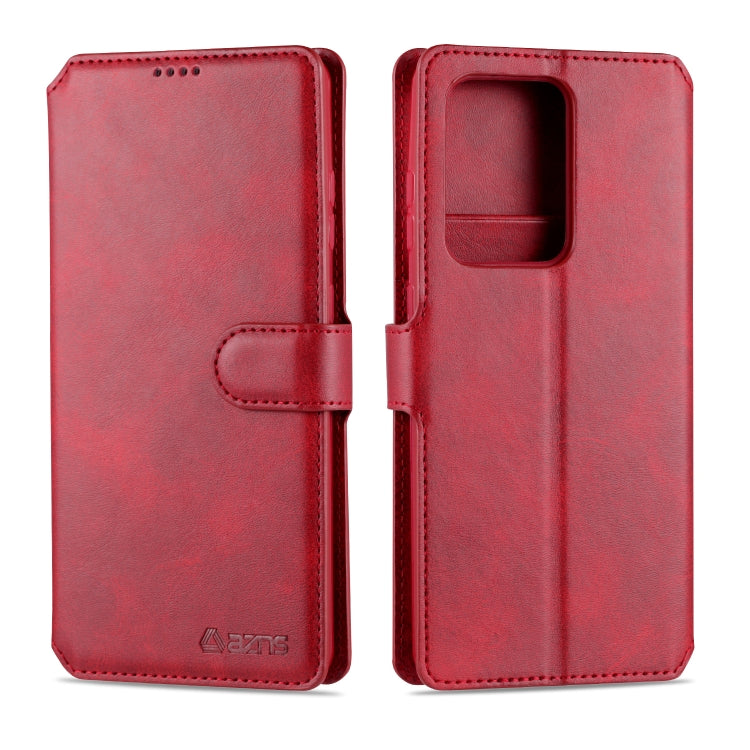 For Samsung Galaxy S20 Ultra AZNS Calf Texture Horizontal Flip Leather Case, with Holder & Card Slots & Wallet & Photo Frame