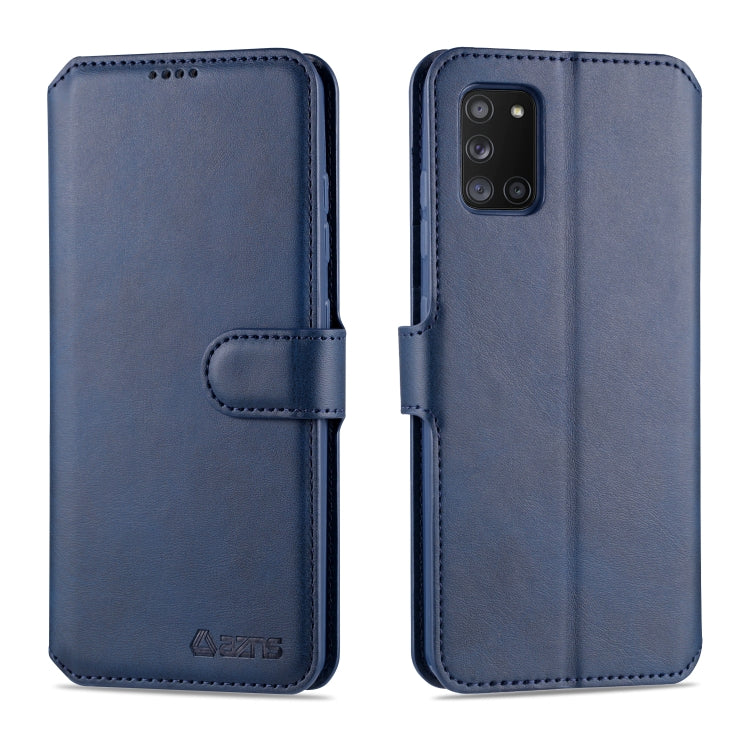 For Samsung Galaxy A31 AZNS Calf Texture Horizontal Flip Leather Case, with Holder & Card Slots & Wallet & Photo Frame