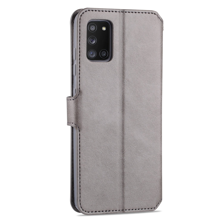For Samsung Galaxy A41 AZNS Calf Texture Horizontal Flip Leather Case, with Holder & Card Slots & Wallet & Photo Frame