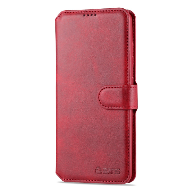For Samsung Galaxy A41 AZNS Calf Texture Horizontal Flip Leather Case, with Holder & Card Slots & Wallet & Photo Frame