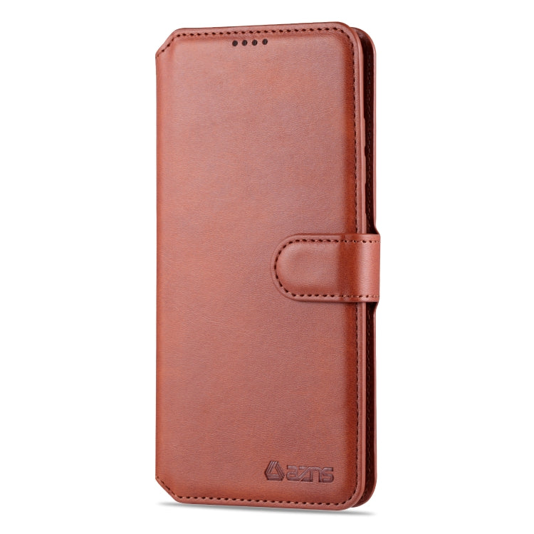 For Samsung Galaxy A71 AZNS Calf Texture Horizontal Flip Leather Case, with Holder & Card Slots & Wallet & Photo Frame