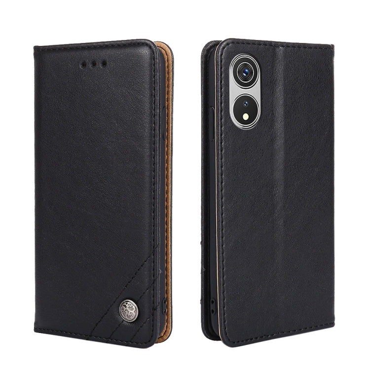 For CUBOT P60 Non-Magnetic Retro Texture Leather Phone Case